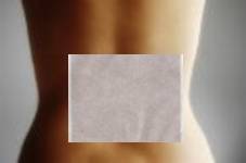 back with plaster